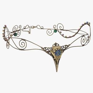 Fairy Circlet Headpiece Crown - Cosplay Retro Bronze Renaissance Crown